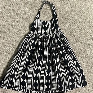 Old Navy Black and White patterned dress Size 18-24 Months